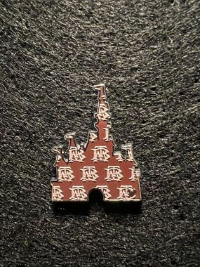 Disney Castle Enamel Pin - Brown and Silver